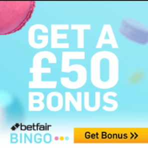 Betfair Bingo - deposit 5 bingo