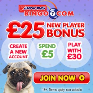 Deposit 5 Bingo Sites - Vernons Bingo