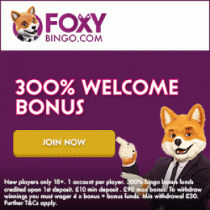 Best Winning Bingo Site - Foxy Bingo