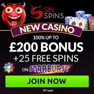 Sin Spins - New Casino Site